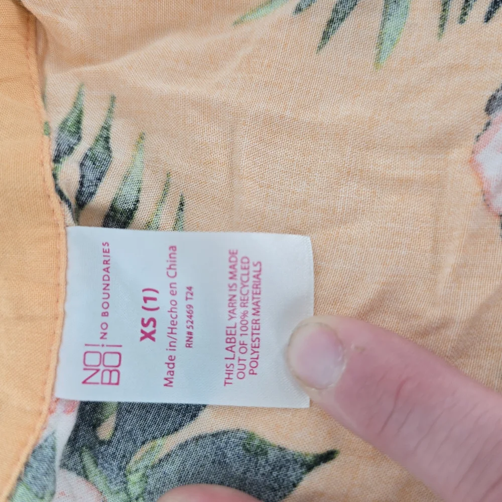 No‎ Boundaries Tropical Floral Crop Top - Mustard and Green